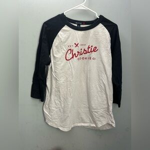 Sport-Tek Black and White Raglan Shirt